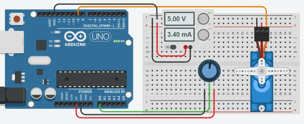 Servo z Arduino