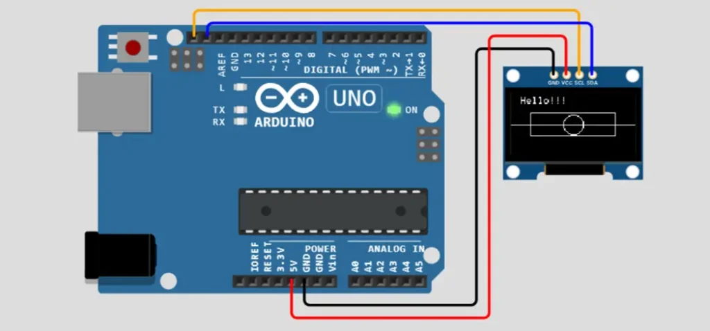 Wyświetlacz SSD1306 OLED I2C z Arduino